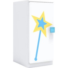 Woody Life Tek Kapaklı Çocuk Odası Anaokulu Kreş Dolap Kış Temalı