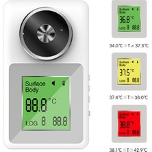 Strade Store Duvara Monte Vücut / Alın Termometre Ses Yayıncılık Sıcaklık Test Cihazı(Yurt Dışından)