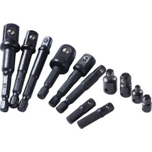 Strade Store 12 Adet Soket Adaptörü Seti Hex Shank Altıgen Somun Matkap Anahtarı