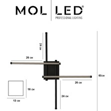 Molled Dekoratif LED Endirek Aplik