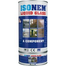 Isonem Liquid Glass 4 kg Sıvı Cam Şeffaf Su Yalıtımı ve Zemin Kaplama