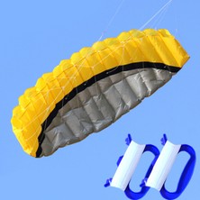 Dolity Yetişkinler Kitesurfing Trainer Uçurtma Kanadı, Dayanıklı Plaj Yaz Çift Hatlar Trick Kites, Dışında Dublör Oyuncaklar Spor Oyunları Uçan Kanat - Sarı (Yurt Dışından)
