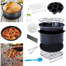 Dolity 12 Adet Xl Hava Fritöz Parçaları Pizza Pan Metal Tutucu Paket (Yurt Dışından)