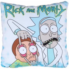 Hediyekanalı Rick And Morty Puf Yastık LED Işıklı Kumbara Hediye Seti