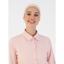 Ecardin Nefes Alan Kumaş Bandana Bone - Bej - Ecardin