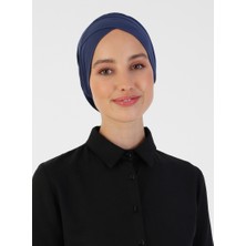 Ecardin Nefes Alan Kumaş Pratik Çapraz Boru Bone - Lacivert - Ecardin