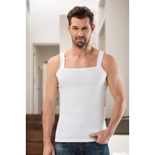 Anıt 9910 Beyaz 3 Adet Özel Ribana Askılı Erkek Atlet