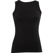 Anıt 2179 Kadın Siyah O Yaka Sıfır Kol Atlet