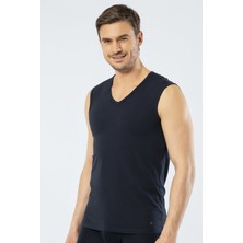 Cacharel 1304 Lacivert Erkek Spor V Yaka Atlet