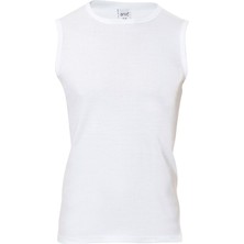 Anıt 1108 Beyaz 3 Adet Ribana O Yaka Sıfır Kol Erkek Atlet