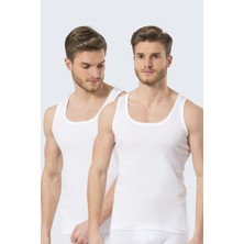 Türen 109 Beyaz 2'li Erkek Ribana Atlet