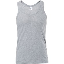 Anıt 1104 Gri 3 Adet Ribana Pamuklu Erkek Atlet