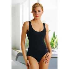 Anıt 4059 Kadın Siyah Geniş Askılı Body