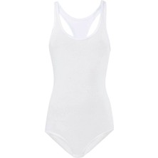 Anıt 4060 Kadın Beyaz Likralı Sporcu Body