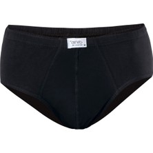 Anıt 1150 Siyah 3 Adet Penye Pamuklu Kom Erkek Slip Külot