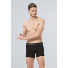 Türen 174 Siyah Erkek Likralı Boxer