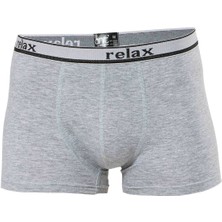Anıt 1268 Gri 3 Adet Relax Pamuklu Esnek Erkek Boxer
