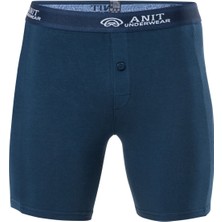 Anıt 1114 Lacivert 3 Adet Likralı Uzun Pamuklu Erkek Boxer