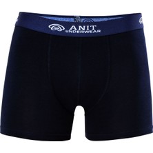 Anıt 1115 Lacivert 3 Adet Likralı Pamuklu Erkek Boxer