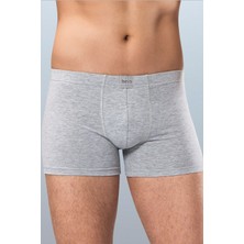 Anıt 1271 Gri 3 Adet Pamuklu Esnek Erkek Boxer
