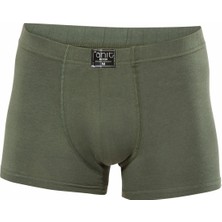 Anıt 1271 Haki 3 Adet Pamuklu Esnek Erkek Boxer