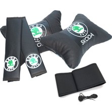 Mutlu Oto Skoda Super B 2015 ve Sonrası Premium Konfor Seti Yastık-Kemer-Kılıf