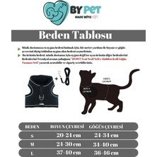 Bypet Reflektörlü Kedi Göğüs Tasması - Yeni Nesil Hava Alabilen Kaçış Önleyici Evicil Hayvan Tasması