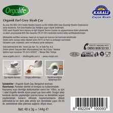 Orgalife Organik Demlik Poşet Earl Grey 48'li