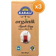 Karali Çay Organik Dökme Siyah Çay 500 gr x 3 Paket