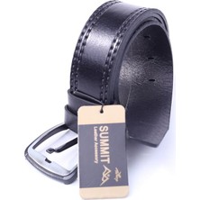 Grdderi 225 Erkek Siyah Deri Kot Kemeri