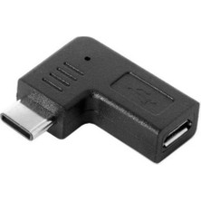 Prettyia 2x 90 Derece Mikro USB  Samsung, Huawei, Pc Için C  Adaptörü Yazın (Yurt Dışından)