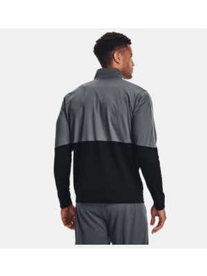 Under Armour Ua Pique Track Jacket Gri Erkek Eşofman Üstü 1366202-012