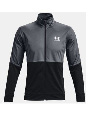 Under Armour Ua Pique Track Jacket Gri Erkek Eşofman Üstü 1366202-012