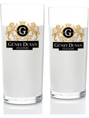 Hediye Sepeti Hediyesepeti Aslan Figürlü Premium Kişiye Özel Rakı Kadehi Seti