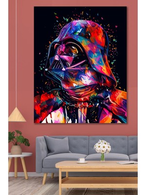 Hediyeler Kapında 50X70 Darth Vader Painting Duvar Kanvas Tablo