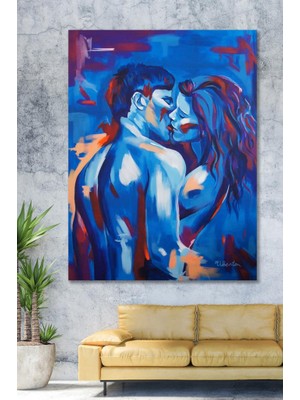 Hediyeler Kapında 50X70 Cold Couple Duvar Kanvas Tablo