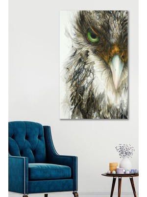 Hediyeler Kapında 50X70 Dekoratif Kartal Gözü Duvar Kanvas Tablo