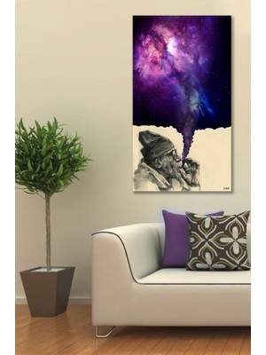 Hediyeler Kapında 60X120 Dekoratif Smoking Kanvas Duvar Tablo