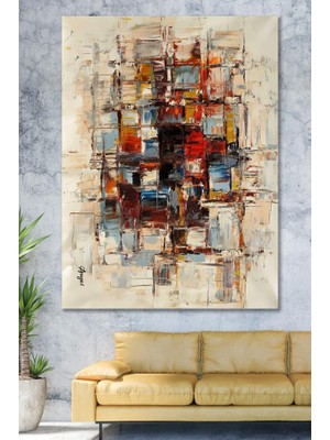 Hediyeler Kapında 90X130  Renkler Sürreal Sanatsal Kanvas Tablo