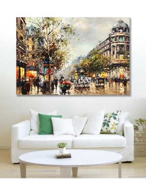 Hediyeler Kapında 100X140 Dekoratif 1960'S Duvar Kanvas Tablo