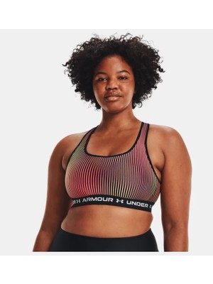 Under Armour Kadın Armour® Mid Çapraz Sırtlı Baskılı Spor Sütyeni 1361042-002