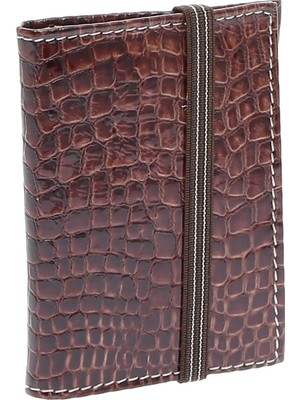 Cotton Bar Kahve Deri Kartlık