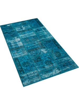 Sempati Halı Eskitme El Dokuma Patchwork Halı 80 x 150 cm