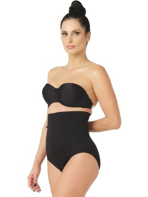 Emay Siyah Emay 2029 Masajlı Double Slip Korse