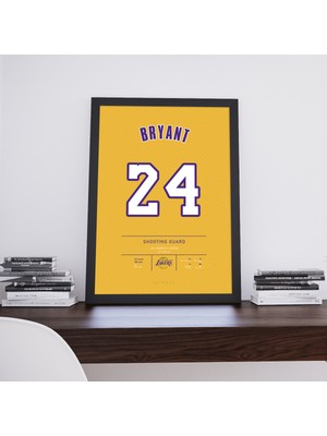 Kaynock Kobe Bryant Poster Tablo, Los Angeles Lakers, Dijital Tasarım
