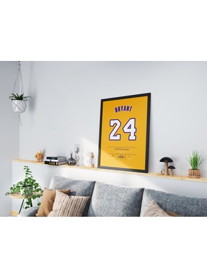Kaynock Kobe Bryant Poster Tablo, Los Angeles Lakers, Dijital Tasarım