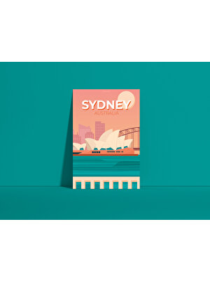 Kaynock Sydney Poster Tablo, Dijital Tasarım Tablo