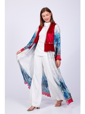 Hcr Collection Hcrcollection Renkli Uzun Kaftan