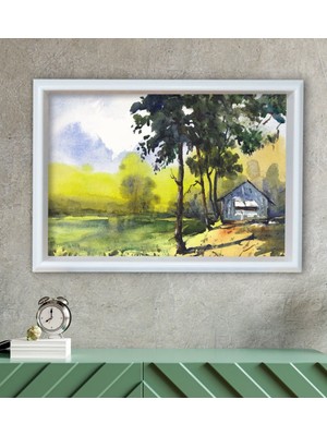 Bk Gift Doğa Tasarımlı Özel Ahşap Çerçeveli Tablo 30X46CM-10