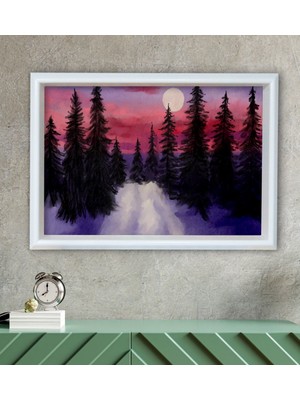 Bk Gift Doğa Tasarımlı Özel Ahşap Çerçeveli Tablo 30X46CM-7